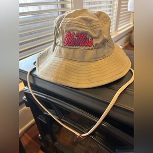 Unisex Ole Miss Rebels 21 Inc Bucket Hat Tan